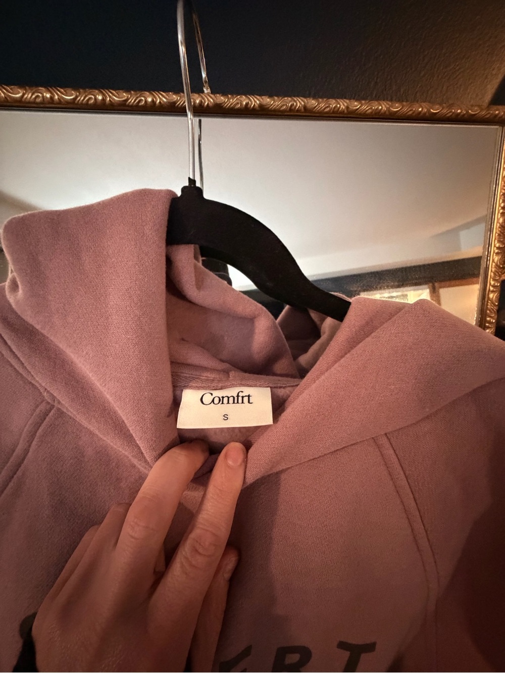 Women's COMFRT Tranquil Dusty Rose Hoodie - Picture 3 of 3